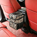 6L Car Trash Can with Lid Multipurpose Vehicle Garbage Bag with Storage Pockets Hanging Accessories for Car Interior