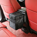 6L Car Trash Can with Lid Multipurpose Vehicle Garbage Bag with Storage Pockets Hanging Accessories for Car Interior