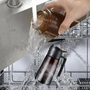 2-in-1 470ml Light Blocking Brown Oil Sprayer for Cooking Olive Oil Dispenser Bottle for Kitchen Oil Bottle Seasoning Tools