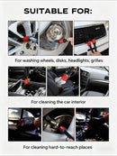 Motorcycle wheel hub gap details Cleaning brush Tire brush cleaning rim gap special brush car wash brush tool