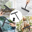 Shower Squeegee  for Glass Door Shower Wall Scraper Cleaner With Silicone Holder Bathroom Mirror Wiper Scraper Glass Cleaning