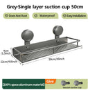 Multifunctional Suction Cup Rack Kitchen Utensils Storage Wall Mounted Spice Holder Bathroom Organizer No Drilling Required