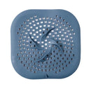 Shower Drain Hair Catcher Drain Cover Bathroom Tub with Suction Cup 5.9 Inches Silicone Sink Strainer Suit for Bathtub, Kitchen