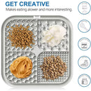 Pet Licking Plate, Slow Food Plate, Licking Pad, Silicone Pet Slow Food Tableware Bowl, Suction Cup, Dog Licking Pad, Slow Food