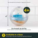 IQ Treat Ball Dog Treat Dispenser Toy Ball Interactive Dog Toy - 3' Dog Food Toy Stimulation Pet Cat Leakage Toy Slow Feeder