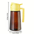 2-in-1 470ml Light Blocking Brown Oil Sprayer for Cooking Olive Oil Dispenser Bottle for Kitchen Oil Bottle Seasoning Tools