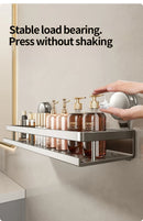Multifunctional Suction Cup Rack Kitchen Utensils Storage Wall Mounted Spice Holder Bathroom Organizer No Drilling Required