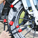 Motorcycle wheel hub gap details Cleaning brush Tire brush cleaning rim gap special brush car wash brush tool