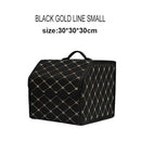 Car Trunk Organizer Box Large Capacity Auto Multiuse Tools Storage Bag Stowing Tidying Leather Folding For Emergency Storage Box