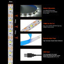 5V USB Led Strip Light SMD 2835 60Leds/m Flexible Ribbon Tape TV Background Lighting 1M 2M 3M 5M LED String Light Room Decor