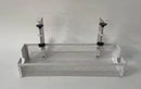 1PCS No Drill Steel Desk Cable Organizer under Desk Cable Management Tray Wire Management Rack for Office Desk