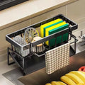 Kitchen Stainless Steel Sink Drain Rack Sponge Holder Faucet Storage Soap Drainer Towel Rack Shelf Organizer Accessories