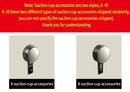 Multifunctional Suction Cup Rack Kitchen Utensils Storage Wall Mounted Spice Holder Bathroom Organizer No Drilling Required