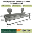 Multifunctional Suction Cup Rack Kitchen Utensils Storage Wall Mounted Spice Holder Bathroom Organizer No Drilling Required